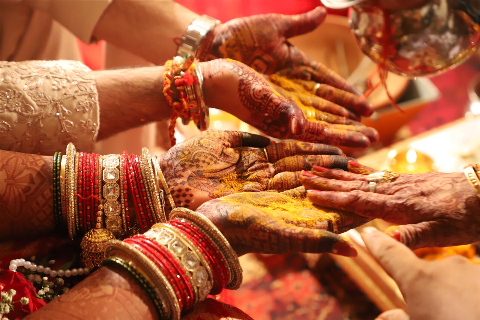 Wedding ceremony moment